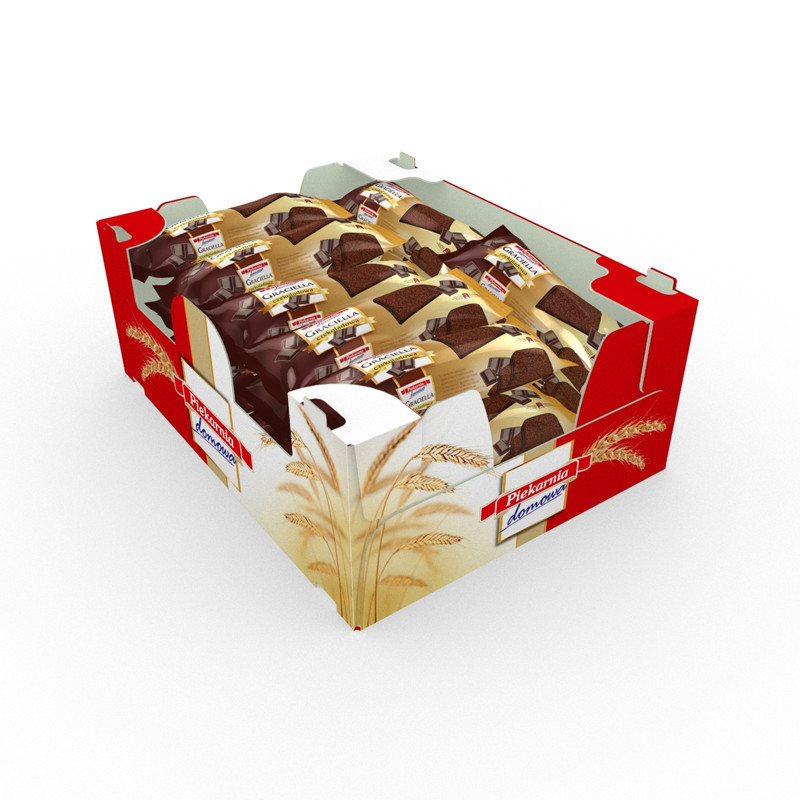 A cardboard biscuit box made in Boxshot