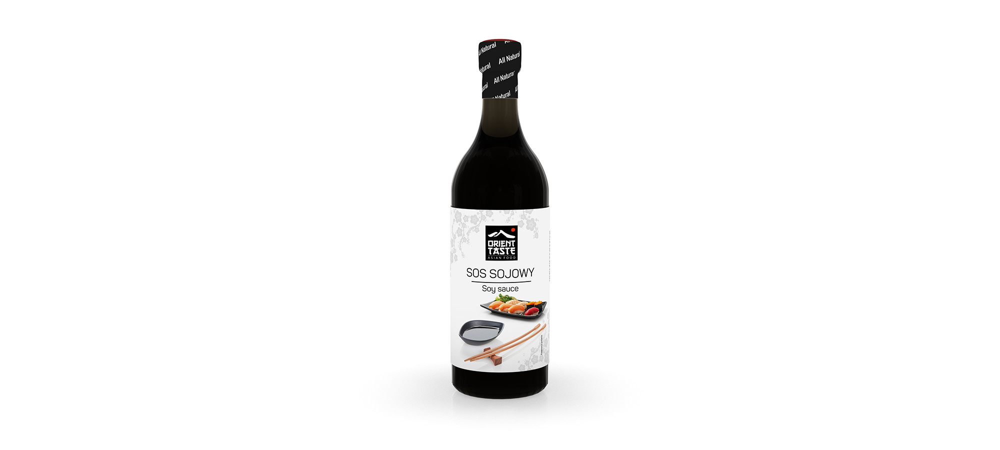 3D Soy Sauce bottle made in Boxshot