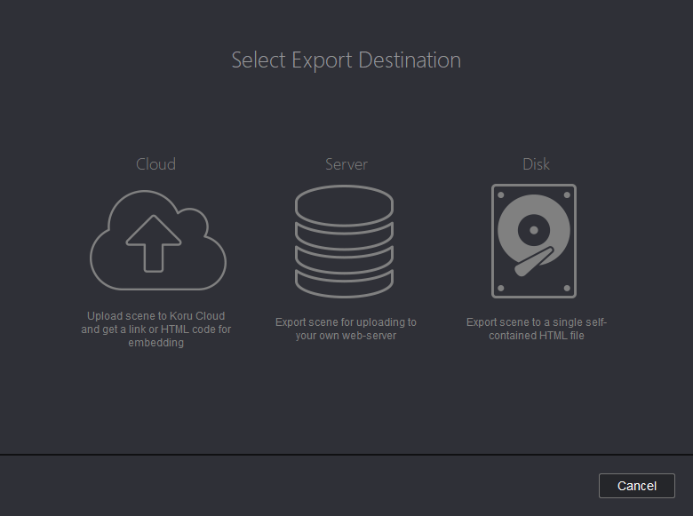 New Koru HTML Export Wizard
