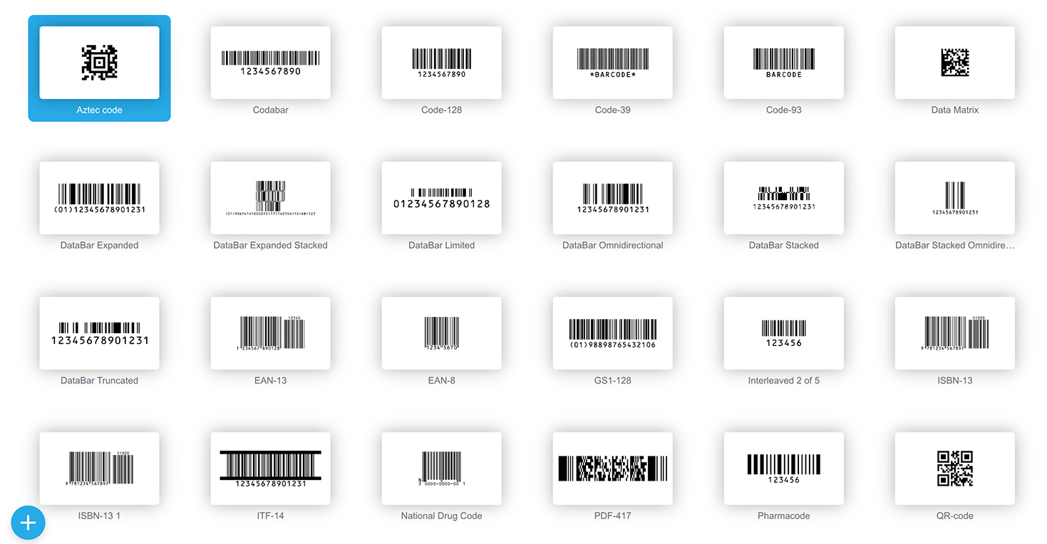 All the barcodes you ever made are stored in once place within the Barcode application