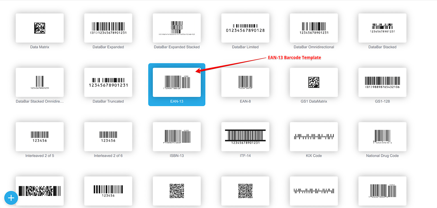 EAN-13 barcode created in Barcode Generator