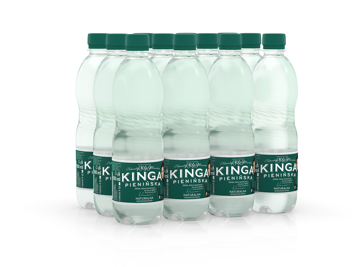 Water bottles rendered in Boxshot