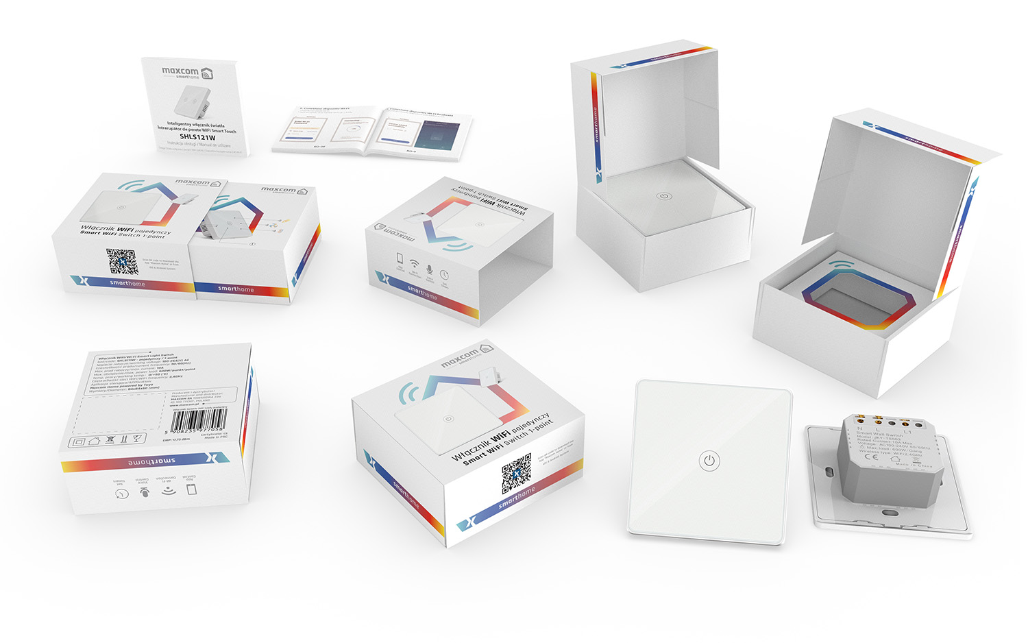 Consumer products and packaging rendered in Boxshot