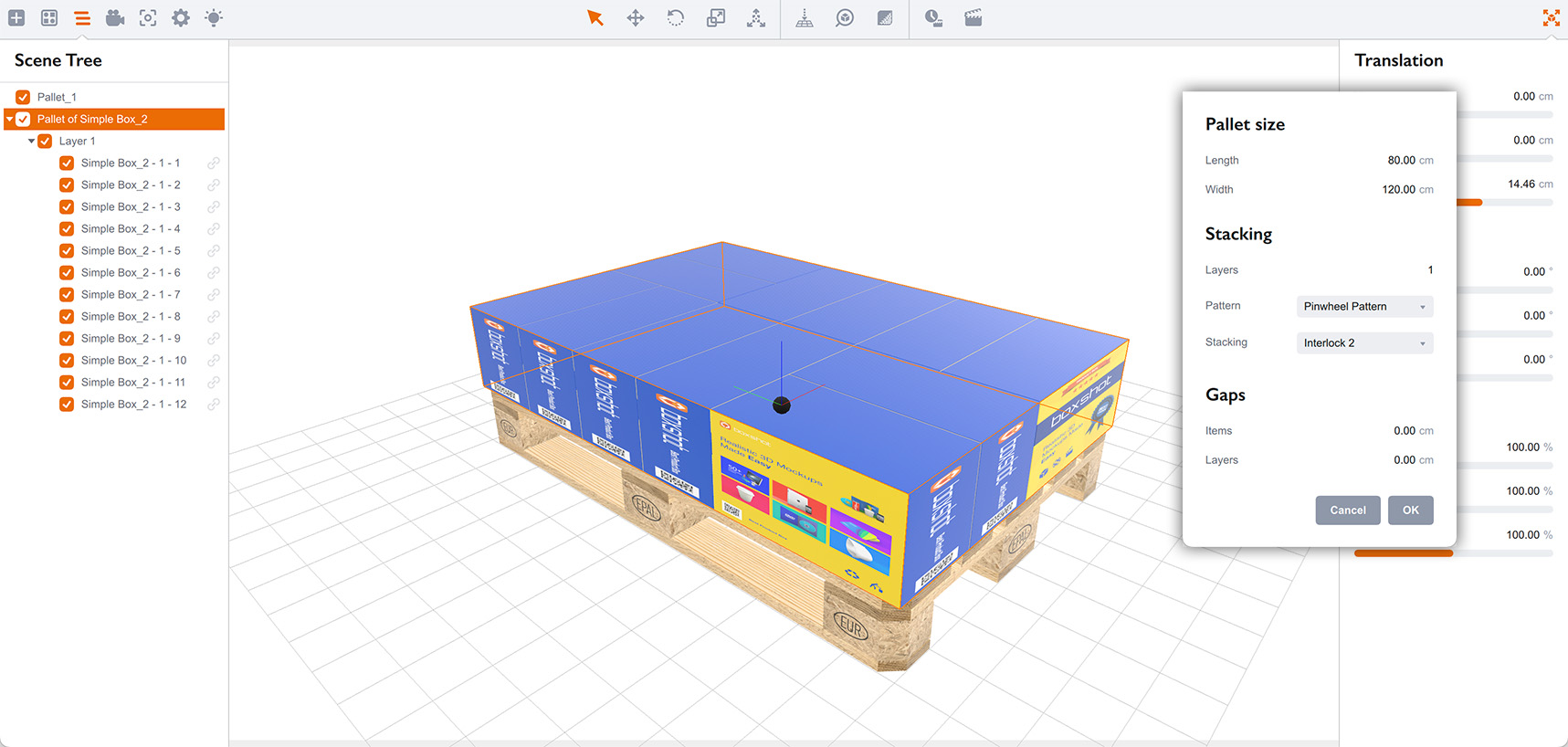 Switching stacking parameter to interlock 2