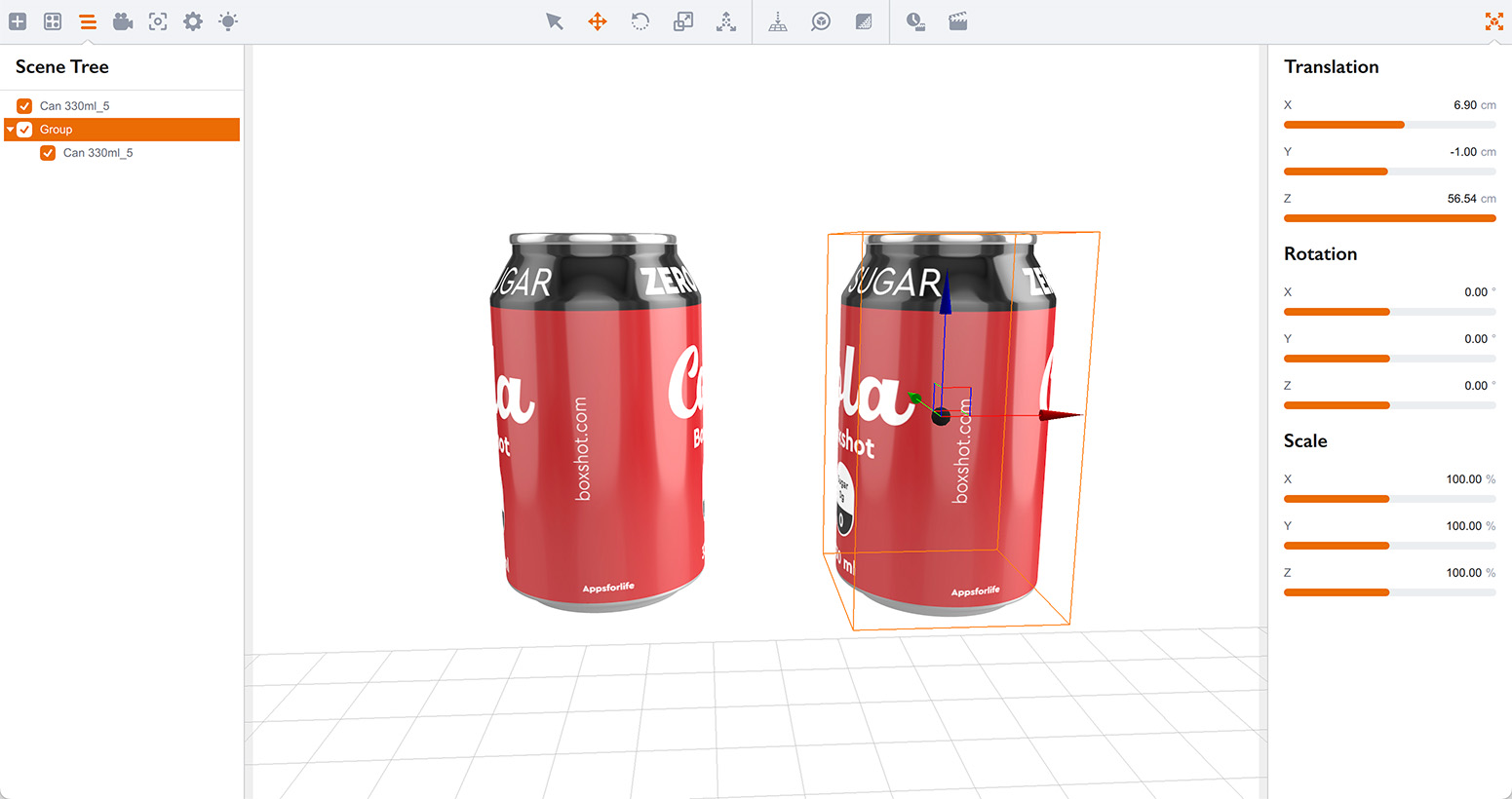 Adjusting the center of masses of objects