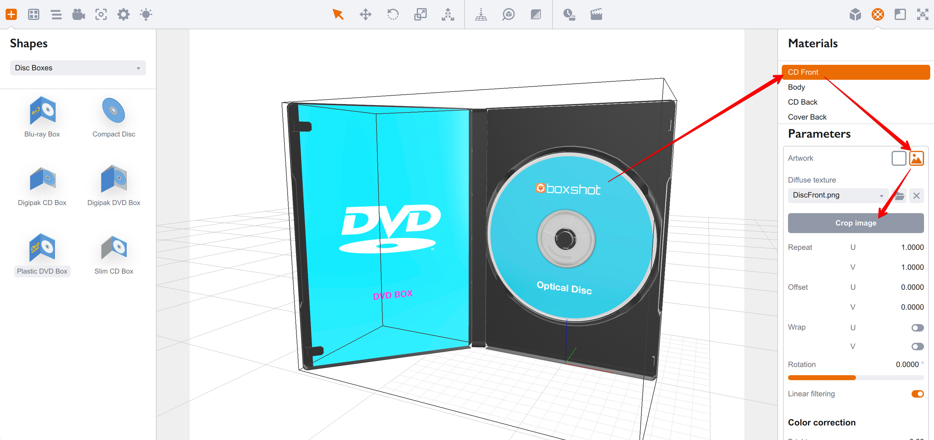 Assigning and Editing Materials in Boxshot — Tutorial