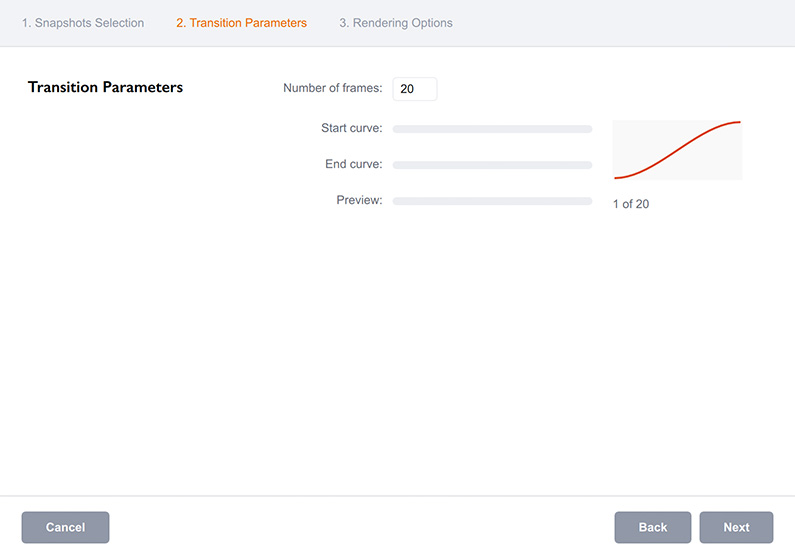 Transition animation length and curve