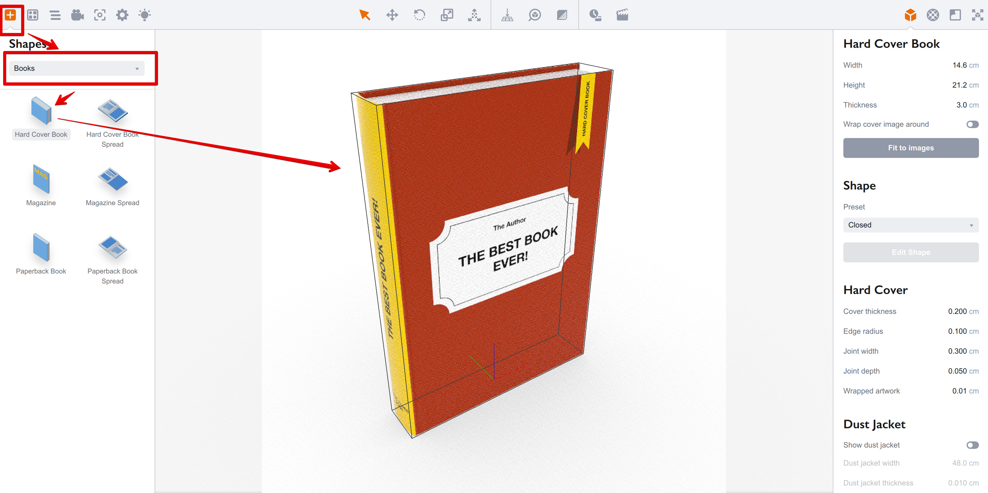 Customizing books in Boxshot 5 Tutorial