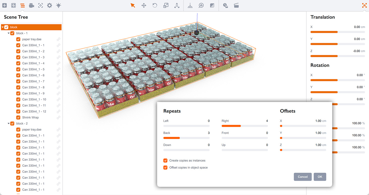 Making enough boxes for a layer