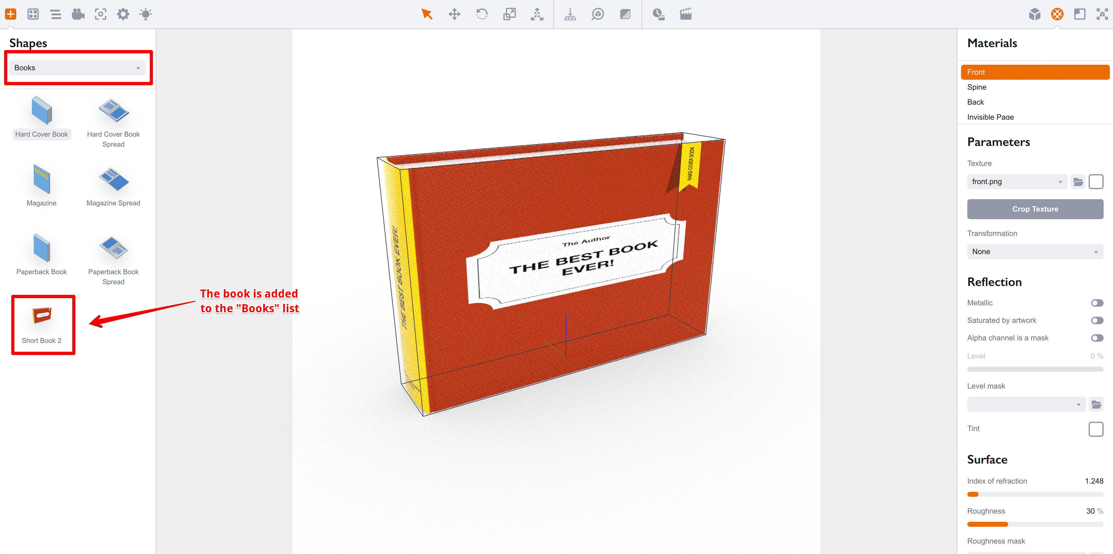 Adding Shapes To The Left Panel Of Boxshot
