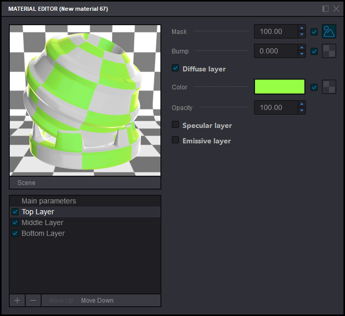 Layer mask in Koru