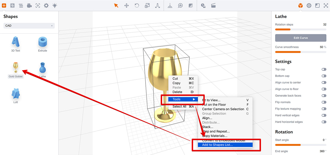 Custom shapes in Boxshot 5